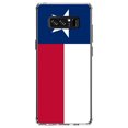 thumbnail image 1 of DistinctInk Clear Shockproof Hybrid Case for Samsung Galaxy Note 8 - TPU Bumper, Acrylic Back, Tempered Glass Screen Protector - Texas State Flag - US State Flag, 1 of 5