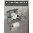 thumbnail image 5 of Cevemin 304 Stainless Steel Toilet Paper Holder with Shelf and Lockable Storage Compartment - Drill-Free Adhesive or Screw Mount for Bathroom Toilet Paper Organizer, 5 of 6