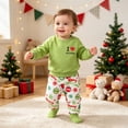 thumbnail image 5 of Xyant Toddler Baby Boy Christmas Outfit Long Sleeve Crewneck Sweatshirt+Print Pants Fall Winter Clothes,Size 2-3 Years, 5 of 5