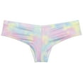 thumbnail image 3 of Botmois Men's Thongs Print Mini Bikini G-String Ultrathin Tangas Soft Low-rise Micro Briefs Comfortable T-Back Underwear Dream Color M, 3 of 3