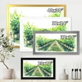 thumbnail image 4 of Designart 'Rural Scene Vineyard Path' Traditional Framed Art Print, 4 of 4