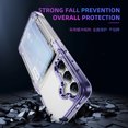 thumbnail image 3 of for Samsung Galaxy S24 Case Wallet, Samsung Galaxy S24 Case Clear Protective Case Credit Card Holder Heavy Duty Shockproof Anti-Scratch Anti-Yellow Cover for S24 Transparent - Purple, 3 of 8