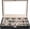 Black, variant on 24 Slots Watch Box, PU Leather Watch Display Case, Lockable Watch Storage Organizer with Removable Pillows for Men and Women, Organizer for Watches, Travel and Use