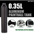 thumbnail image 3 of HPDMC 0.35L Carbon Fiber Wrapped Aluminum Air Tank – 4500 PSI High-Pressure Cylinder for Paintball, PCP, and Scuba Diving, 3 of 9