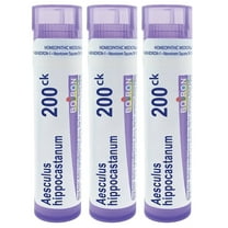 Boiron Aesculus Hippocastanum 200CK, Homeopathic Medicine for Hemorrhoid Pain Aggravated By Heat, 3 Count (3 x 80 Pellets)