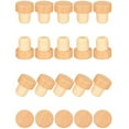 thumbnail image 3 of 60 Piezas Corchos de Vino en Forma de T Corchos de Degustación Corchos de Vino en Forma de T con Tapa de Tapón de Botella de Vino de Madera Tapones de Botella, 3 of 10