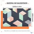 thumbnail image 6 of Yayeee Doormat for Indoor Entrance 32" x 20" Non Slippery Floor Rug, Black Cubes, 6 of 8
