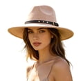 thumbnail image 4 of LIUYUNNN Cowboy Hats for Boys Timeless Fedora Hat For And – Wide Brim Jazz Style With Ethnic Design Flat Unisex Fashion Headwear, One Size, 4 of 4
