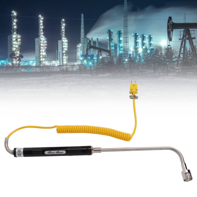 Capteur de Thermocouple, Capteur en Acier Résistant à la Chaleur Type K avec Poignée Isolée, Haute Précision Réponse Rapide pour Test de Température