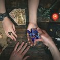 thumbnail image 1 of karymi Amethyst Witches Runes Set , Healing Crystal Stone For Meditation Divination Summer Savings, 1 of 4