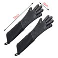 thumbnail image 3 of Guante de silicona profesional extra largo para horno, resistente al calor, para cocinar con algodón interno para Cocina, barbacoa, horneado, parrilla - Negro, 3 of 5