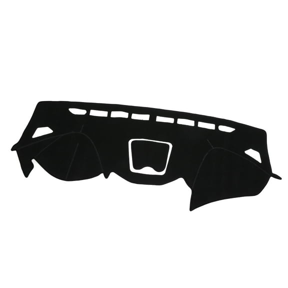 Unique Bargains Dashboard Cover for Hyundai Santa 2013-2018 Non-slip Polyester Black Dash Cover Mat Protector Cover
