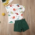 thumbnail image 6 of TheFound Toddler Baby Boy Short Sleeve Button Down Shirt Shorts Set 2T 3T 4T 5T 6T Outfits Summer Clothes, 6 of 7