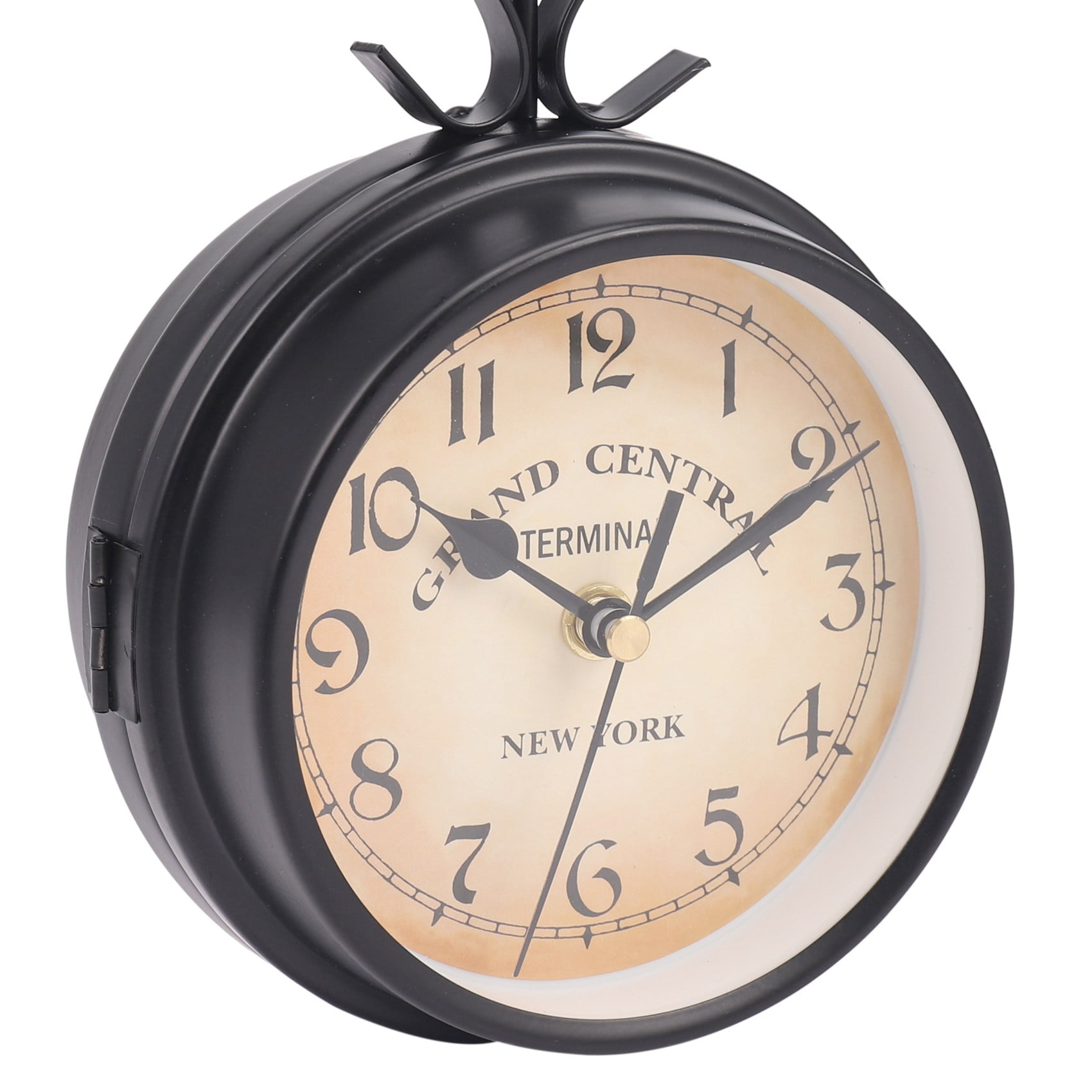 European-Style Double-Sided Wall Clock Classic Clocks Monochrome