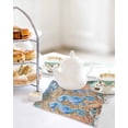 thumbnail image 4 of Seahorse Coastal Kitchen Dish Towels for Drying Dishes Set of 3, Summer Nautical Starfish Coral Brown Anchor Waffle Weave Microfiber Hand Tea Bathroom Towels Quick Dry & Absorbent Towel 12x12, 4 of 7