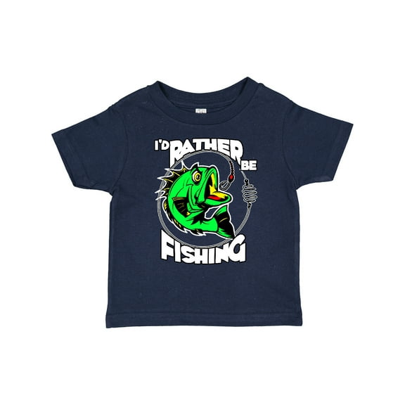 Inktastic I'd Rather Be Fishing Boys or Girls Toddler T-Shirt