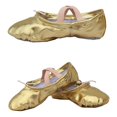 thumbnail image 4 of Naierhg Women Dance Shoes Pointe Gymnastics Sequins Faux Leather Ballet Dance Shoes, 4 of 7