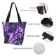 thumbnail image 4 of Disketp Purple Pattern White Tiger Bolsa de Hombro Casual para Mujer, Bolso Cruzado para Compras, Viajes y Uso Diario, 4 of 6