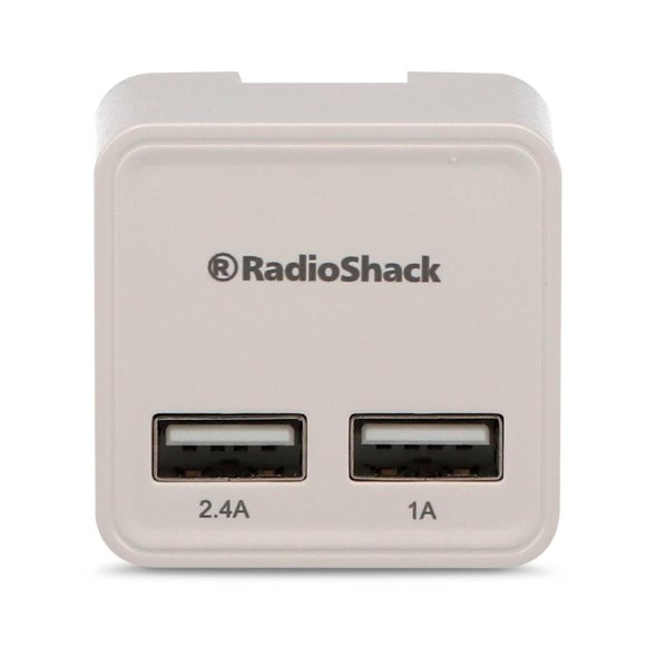 Cargador de pared RadioShack, 2 puertos USB