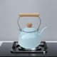 thumbnail image 5 of Tetera de esmalte, tetera china de 1,4 l, cafetera de porcelana con agarre cómodo. Azul, 5 of 9