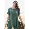 thumbnail image 4 of Woman Within Plus Size Embroidered Thermal Tunic, 4 of 5
