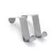thumbnail image 2 of 2 Pcs Stainless Steel Over Cabinet Door Hook Kitchen Bathroom Hanger Coat Clothes Robe Hooks, 2 of 4