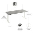 thumbnail image 6 of Move 60 Series 72W Adjustable Standing Desk in Platinum Gray - Engineered Wood, 6 of 7