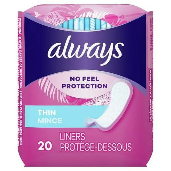 Always Liner, Regular, 0.2 Lb, Lavender