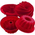thumbnail image 1 of Moldes de silicona para hornear YONGSHENG paquete de 2 molde para pasteles redondo estriado ANTIADHERENTE, 1 of 5