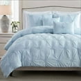thumbnail image 3 of Swift Home Stylish Extra Plush Comfort Floral Pintuck Comforter Set White King - Cal King, King Sham 3 Piece, 3 of 5