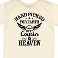 thumbnail image 4 of Inktastic Handpicked for Earth by My Cousin in Heaven with Angel Wings Boys or Girls Baby Bodysuit, 4 of 5