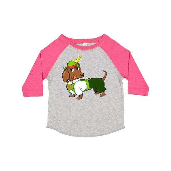 Inktastic Cute Brown Dachshund in Traditional German Wear Boys or Girls Toddler T-Shirt