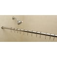 thumbnail image 3 of 1" No Drilling Shower Closet Window Tension Rod, Heavy Duty, 42"-72", Brushed/Stainless Steel, 3 of 6