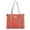 Peach-Ivory, variant on MKF Collection Kindred Tote Bag Women’s Oversize Handbag Large Size, Vegan Leather by Mia K- Peach-Ivory