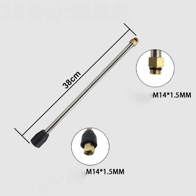 15/35/50cm High Pressure Washer Jet Extension Wand Rod for Car Wash Accessory 35cm