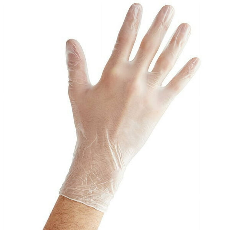 Noble Gloves Medium Size Powder-Free Disposable Vinyl Gloves for