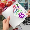 thumbnail image 5 of NobleWorks - 1 Funny Birthday Card with Envelope - Age Equation Milestone 45 C9418MBG, 5 of 7