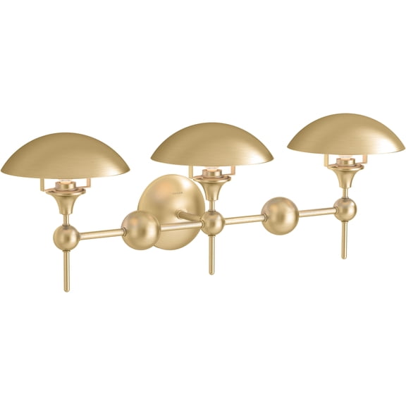 Kohler Lighting 27946-Sc03 Vorleigh 32" Wide 3 Light Adjustable Dome Vanity Light -