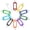 Multicolored, variant on 2 Inch Tough Plastic Key Tags in 10 Assorted Colors Item Identifiers Markers with Blank Paper Labels Protective Plastic Films and Split Rings, 10 Pack