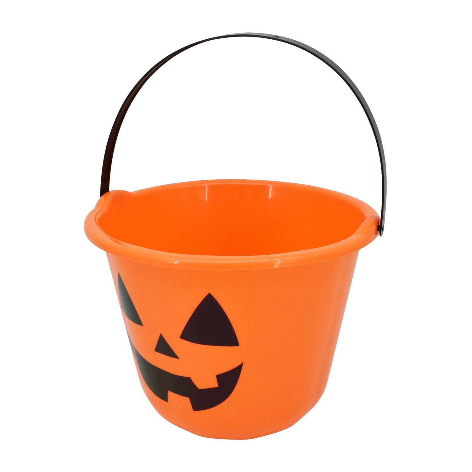 Seau de friandises orange d'Halloween