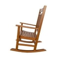 thumbnail image 5 of Shine Company All-Weather Traditional Resin Patio Porch Rocker in Brown, 5 of 5
