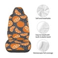 thumbnail image 5 of Balery Various Oranges Pattern Car Seat Cover - Soft & Breathable Front Premium Covers with Non-Slip Protector Fits Most Automotive, Vans, SUVs, Trucks - 1 Unit, 5 of 5