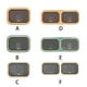 thumbnail image 2 of Estuche de almacenamiento de esponja, caja montada en la pared para baño de Hotel, cepillo extraíble, escurridor, soporte organizador con tapa Juegos de accesorios de baño Cuadrícula doble verde Naiovety HA066617-05B, 2 of 6