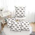 Cute Dachshund Dog Puppy Colorful Love Decorative Throw Pillow Covers 4