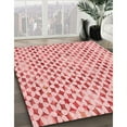 thumbnail image 2 of Ahgly Company Indoor Round Patterned Pink Area Rugs, 5' Round, 2 of 6