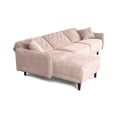 thumbnail image 4 of Sala Modular Sofá Cama Reversible De Velvet Palo De Rosa Beehive Memory Foam Modelo Cosmo, 4 of 8