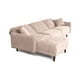 thumbnail image 4 of Sala Modular Sofá Cama Reversible De Velvet Palo De Rosa Beehive Memory Foam Modelo Cosmo, 4 of 8
