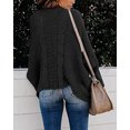 thumbnail image 4 of Women Open Front Long Sleeve Chunky Knit Cardigan Sweaters Outwear with Pockets, 4 of 5