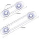 thumbnail image 4 of Safety Baby Locks Security Lock for Drawer Cupboards Door Cupboard Fridge Transparent Plastic Safety Latches, 8 Pieces, 4 of 5