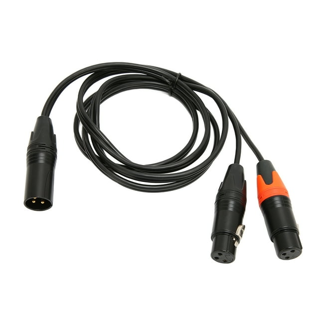Divisor XLR, enchufe de 4.9 pasteles de largo y reproducir xlr masculino un doble femenino pvc profesional de cable para instrumentos musicales para ecualizador parargano